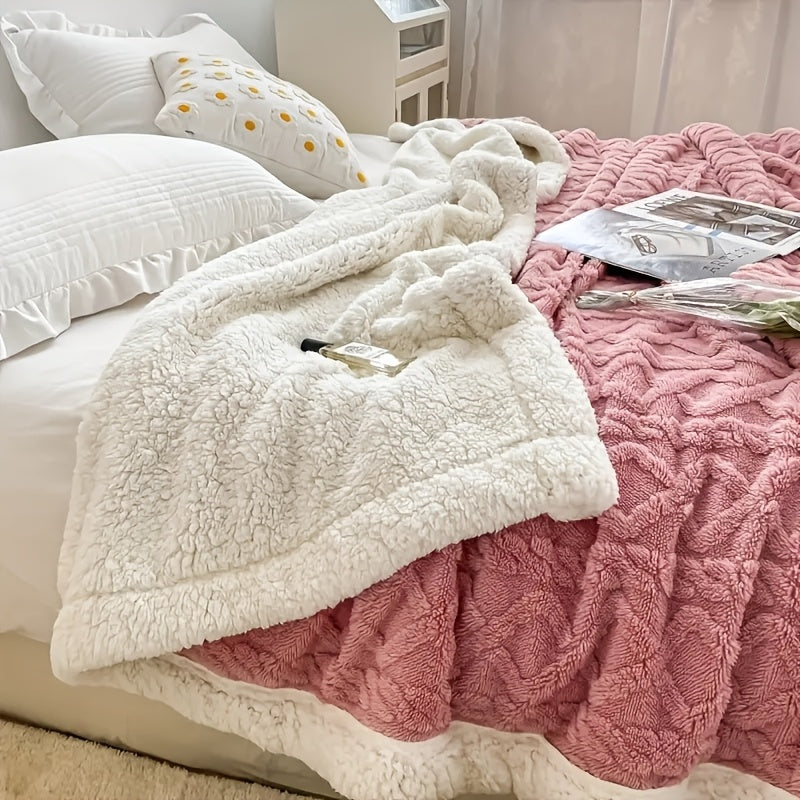 Double-Sided Taffeta Blanket Perfect for All Seasons, Soft Against The Skin And Gentle on The Skin, Ideal As A Sleep Blanket Or for Use with Air Conditioning. Machine Washable, It Makes The Perfect Gift for Holidays Or Home Decor. Colors Are Random