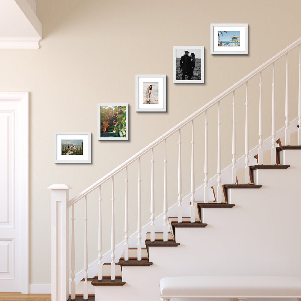 3 Pack 6x8/8x10/9x12/11x14/16x20 Picture Frames Set with Mat or without Mat, Engineered Wood Photo Frames with Plexiglass, for Wall or Tabletop Display - Gallery Wall Frames, Office Home Decor,Poster Frames