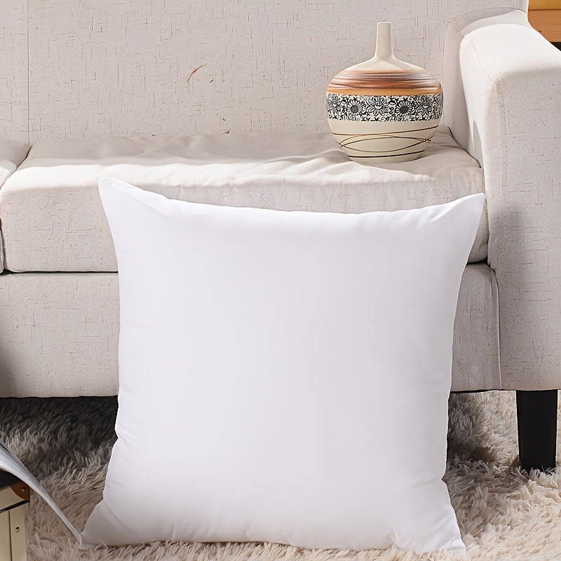 1/4pcs Soft And Fluffy White Square Filling, Insert for Placing Pillows, Hypoallergenic 100% Fiber Pillow Core, Washable, Suitable for Living Room, Bedroom, Sofa, Office, Home Decoration, Room Decoration, Outdoor Terrace Decoration; Christmas Gifts
