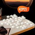 Plant Wax Floating Candles, 42-Piece Small Decorative Candle Set for Wedding Water Centerpieces, Meditation Spaces and Holiday Table Displays