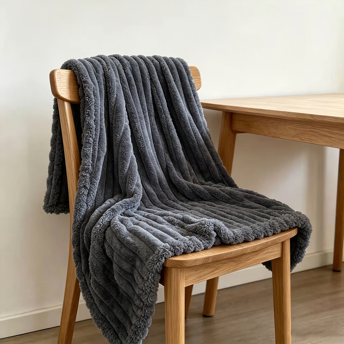 Ultra-Soft Thick Fleece Blanket | Multi-Color, 3D Faux Rabbit Fur, Double-Sided, Ideal for All Seasons, Home, Office, Travel, Camping, Gift for All Occasions