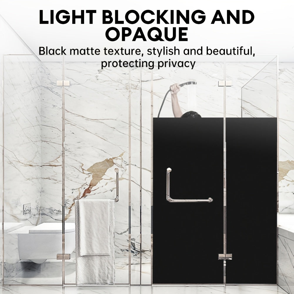 1 Roll Privacy Window Film, Frosted Glass Film, Protection, Heat Insulation, Anti-Glare, Static Cling, Removable Adhesive, Opaque Window Decoration, Suitable for Day And Night Protection, for Home, Office, Bathroom Window Stickers