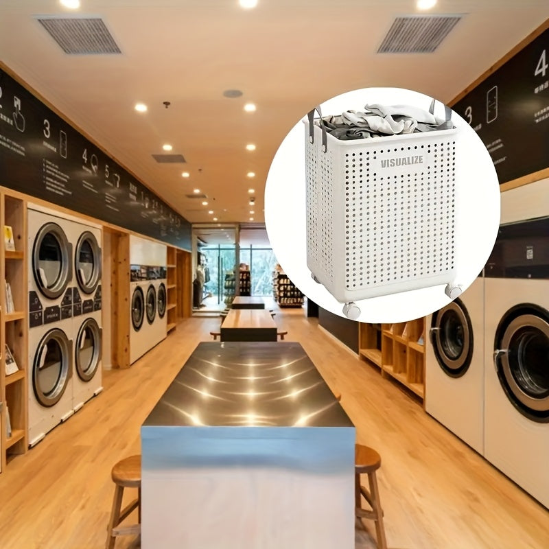 Foldable Laundry Hamper with Wheels, Multi-Size Rolling Clothes Basket for Bedroom, Bathroom, Dorm and RV Laundry Storage and Home Organization