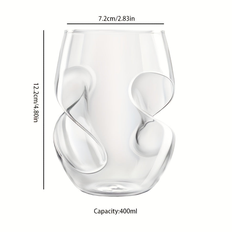 Two-Pack/Four-Pack/Six-Pack, Creative Japanese Cocktail Glasses For Home Use Water Cup Tea Glass Beer Mug Twist Glass Whiskey Tumbler