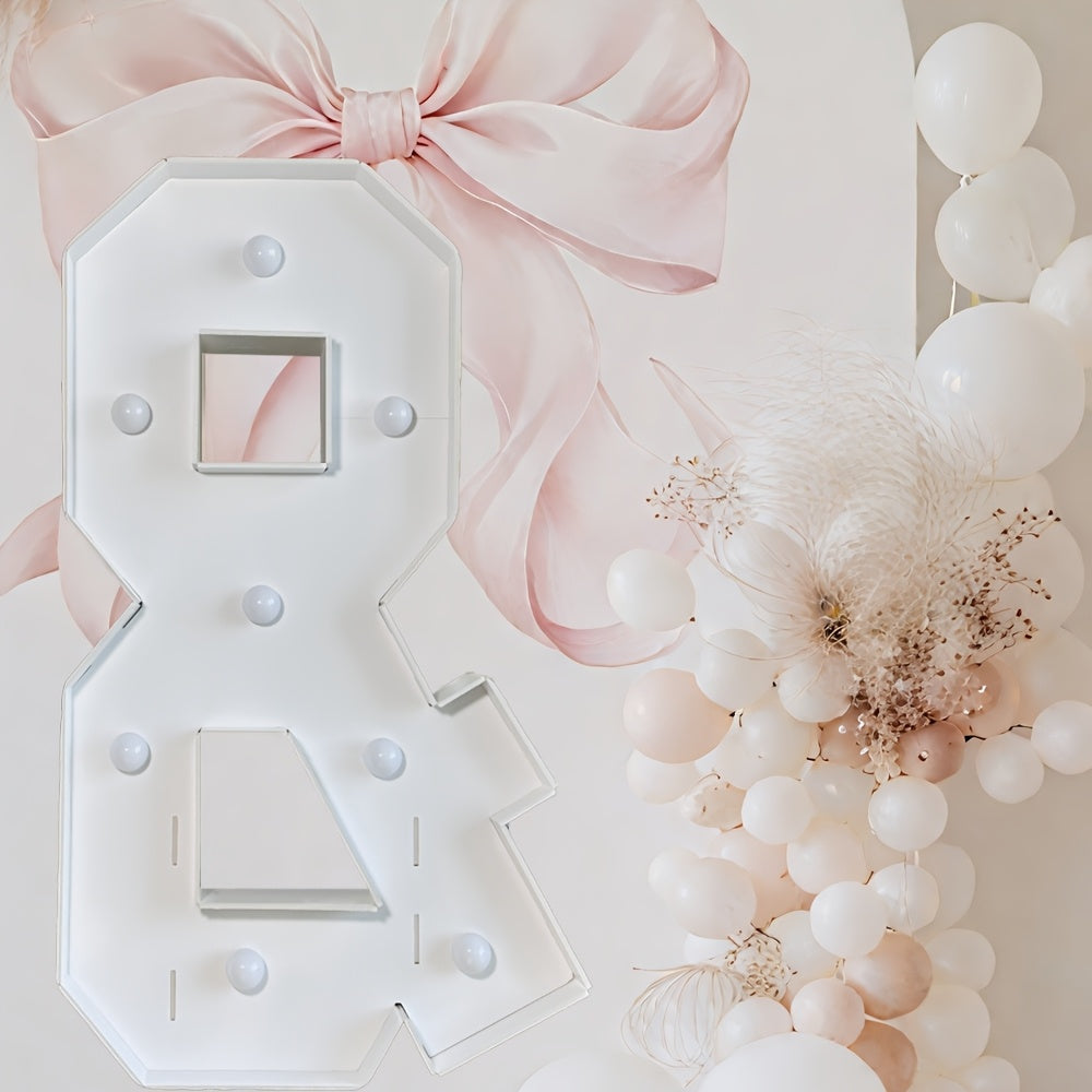 Warm White Lighted Letter Boards, 3FT GBC/MARRY ME//LOVE/HBD for Birthdays, Anniversaries & More Wall Pediments KT Board Marquee Letters Light