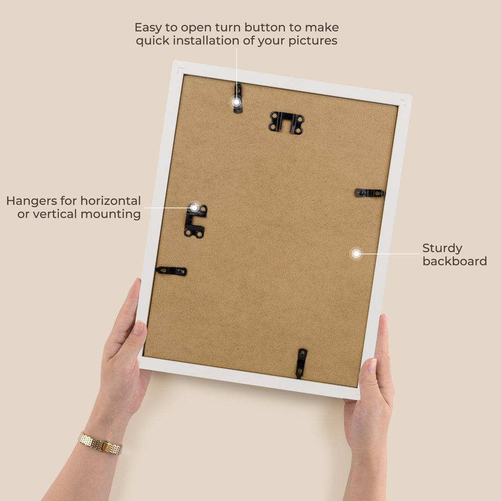 3 Pack 6x8/8x10/9x12/11x14/16x20 Picture Frames Set with Mat or without Mat, Engineered Wood Photo Frames with Plexiglass, for Wall or Tabletop Display - Gallery Wall Frames, Office Home Decor,Poster Frames