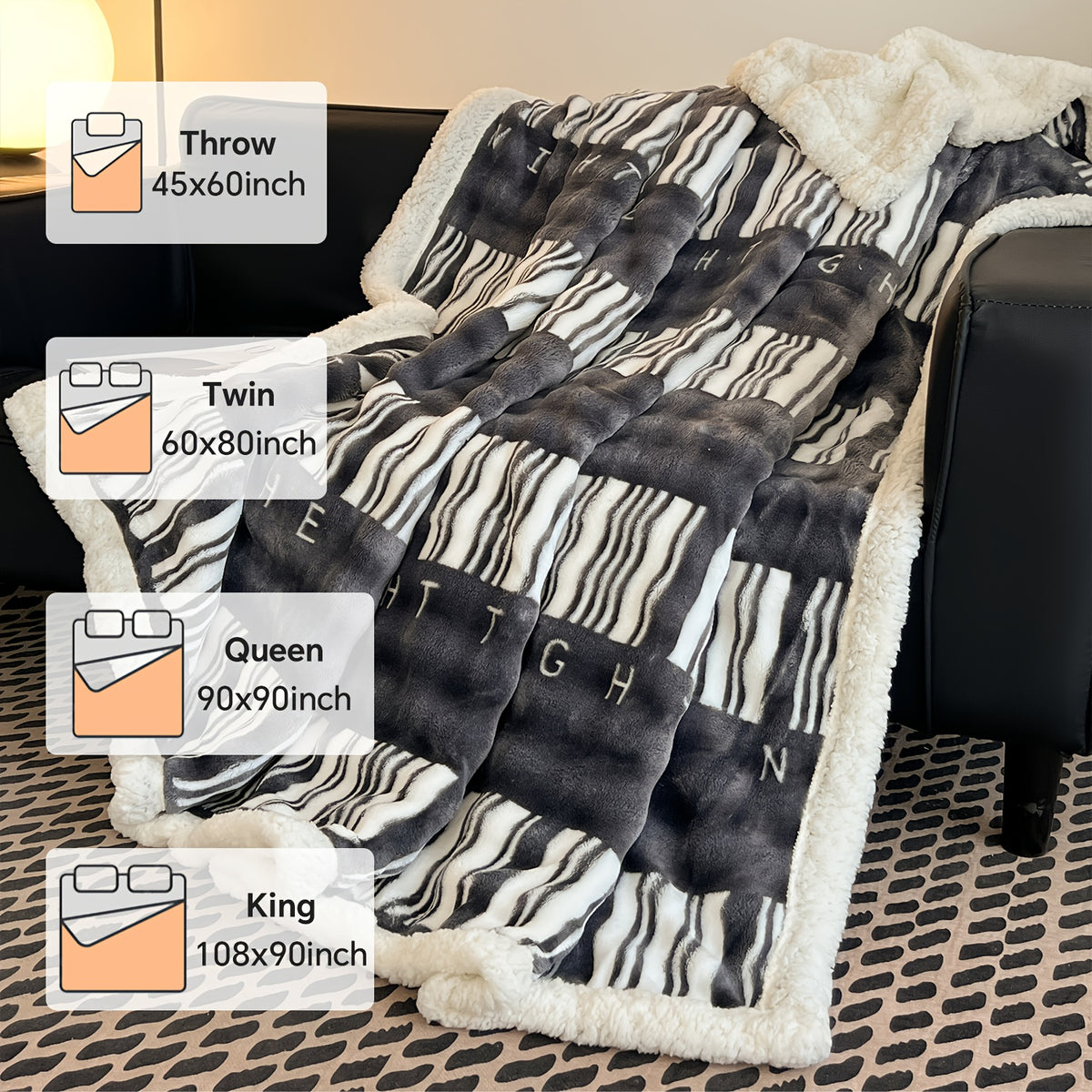 Heavyweight Bed Blanket, High Quality Luxury Fall Blankets, Machine Washable King Size Blanket, Gravity Blanket For Sofa Cover, Blanket For Sofa, Dormitory And Bedroom Cozy Bedding, Fall Room And Bedroom Decor, Halloween Gifts