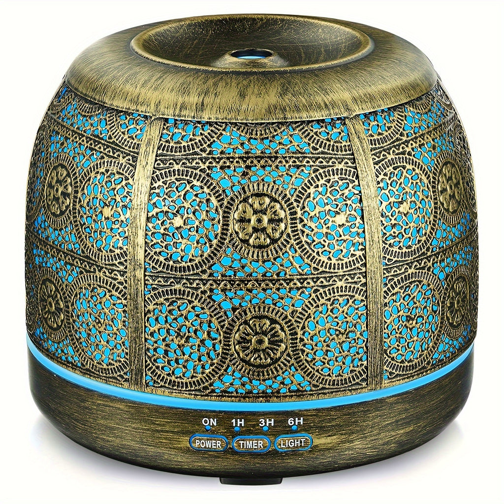 16.91oz Large Room Essential Oil Diffuser, Essential Oil Metal Diffuser, Home Office Soundwave technology Diffuser, Various Holiday Gifts Such As Thanksgiving, Halloween, Christmas, Etc.