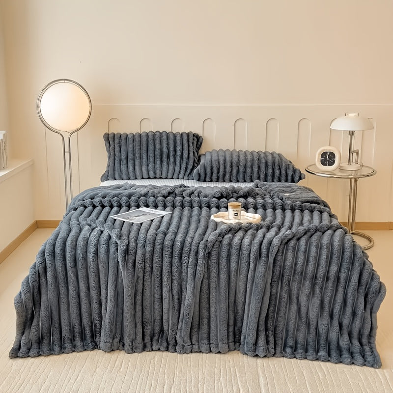 Opulent Imitation Rabbit Fur Blanket Ultra-Soft, Lightweight, Material Safety, Suitable for Children, Multi-Color, Ideal for Bed And Sofa, Travel, Camping, Home Bedroom Decor, Homegoods, Cozyvibes, Room, Best Gifts for Valentine'S Day
