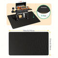 BBQ Grill Floor Mat, Double-Sided Silicone-Coated Fiberglass Deck and Patio Spill Protector in Rectangular and Round Sizes for Outdoor Cooking
