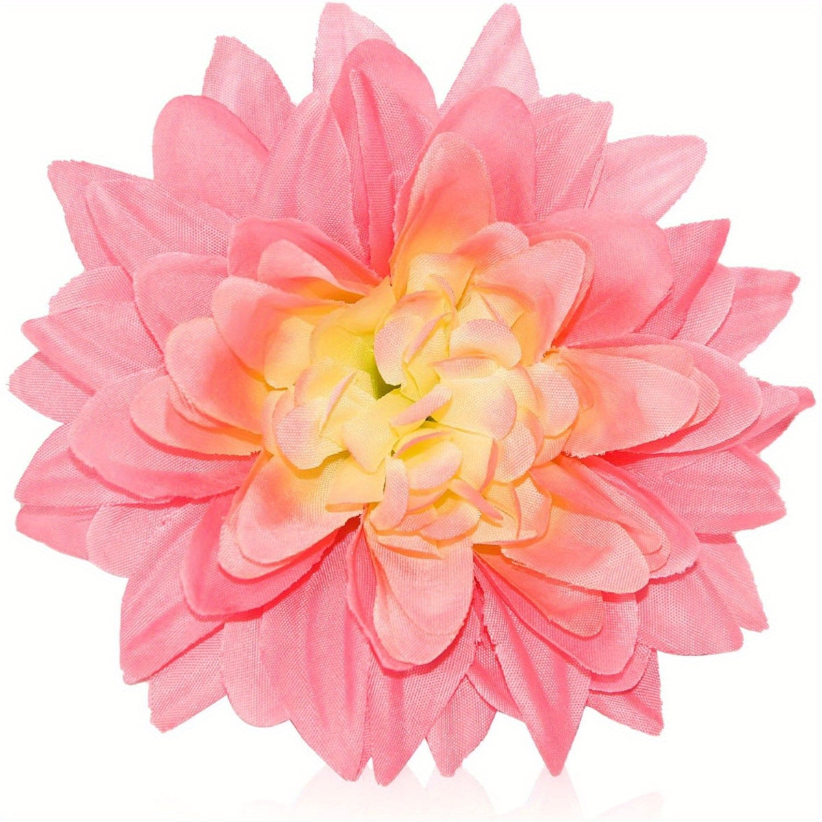 15pcs Bulk Realistic Large 3.5 Inch White Silk Dahlia Flowers Heads - Artificial Dahlia Bouquets for Wedding, Party,, DIY Crafts, Centerpieces - Faux Flower Heads for arrangements