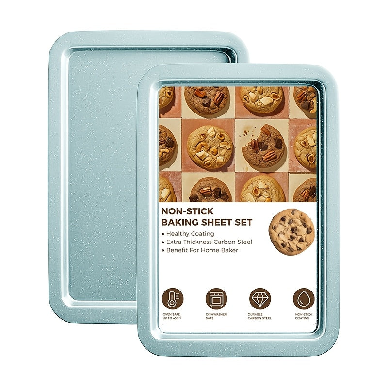 2/6/7/8/12/16/18pcs Nonstick Baking Pans Set Kitchen Baking Sheets Oven Bakeware Sets Round/Square Cake Pan Muffin Pan, Loaf Pan, Roast Pan, Cookie Sheet Baking Supplies Grey Measuring Spoon Scraper Rack Whisks Bread Bag Muffin Cups Spatulas