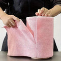 Reusable Microfiber Towel Roll, 30 Tear-Off Absorbent Cleaning Cloths for Kitchen Spills, Dish Washing and Household Wiping in Four Colors
