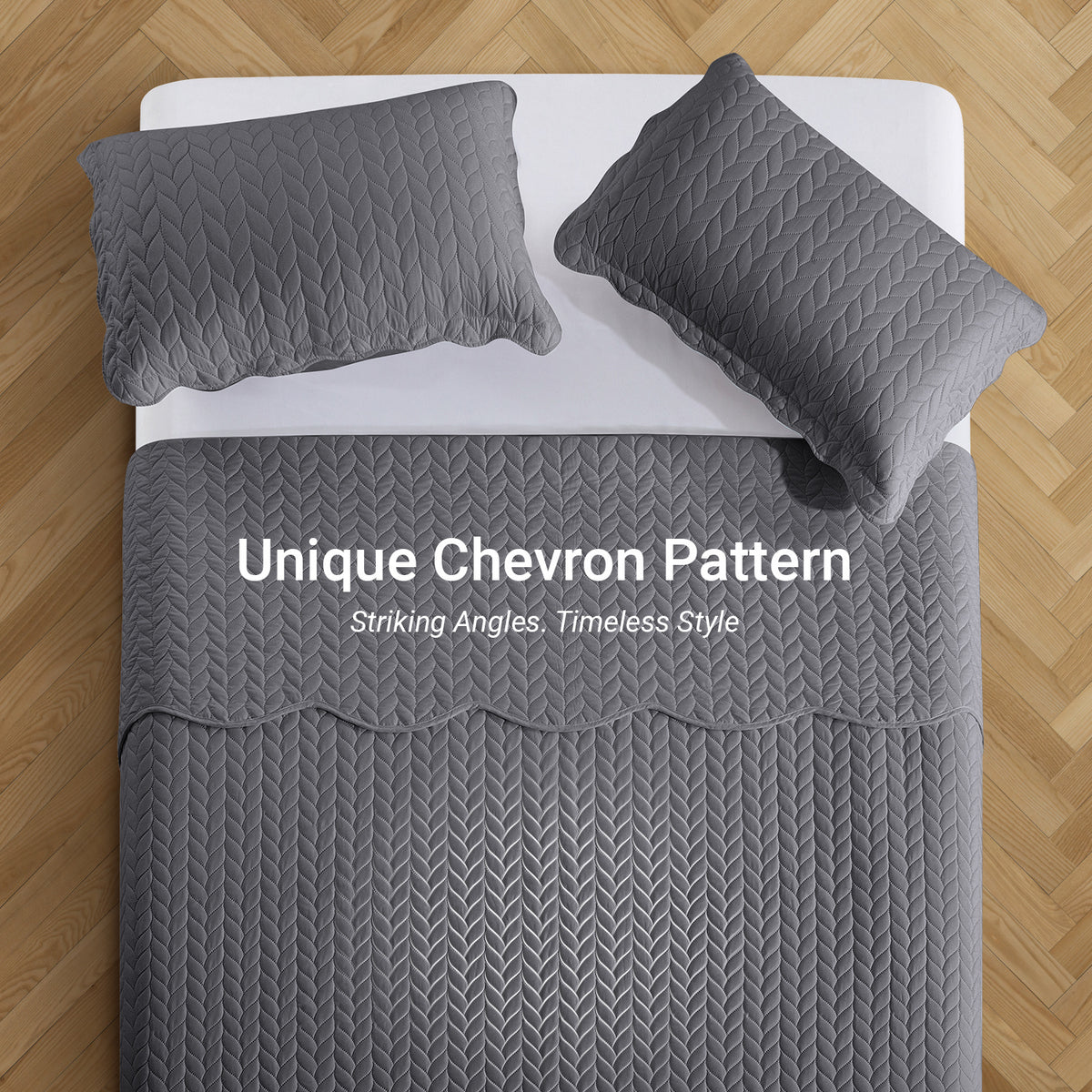 Lightweight Quilted Bedspread – Soft and Breathable Quilt Set, All Season Microfiber Bedding, Modern Style Soft Bedding Set, Twin, Full / Queen, King Sizes, Machine Washable Halloween Christmas