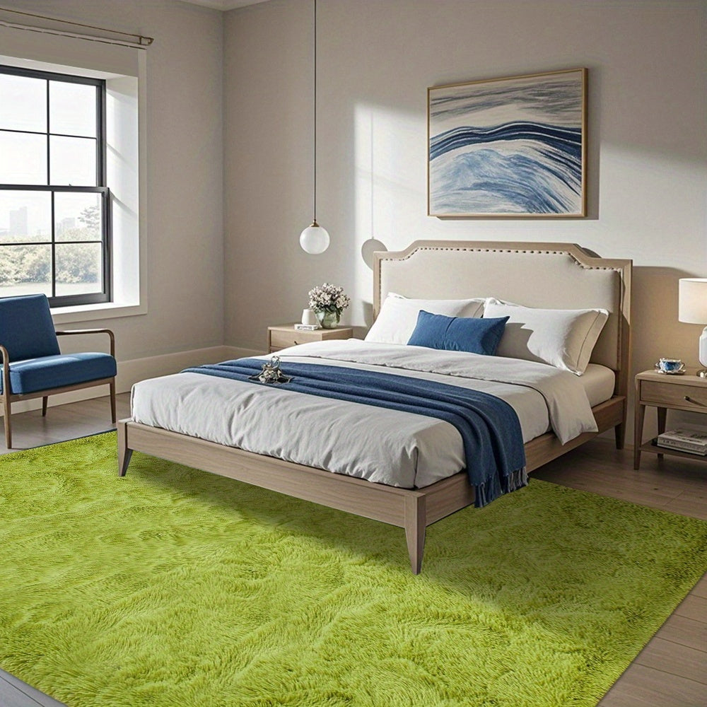 1pc Of Ultra Soft And Thick Fluffy Living Room Carpet, Non Slip, Soft, Comfortable, Fashionable, High-end, Available In Various Sizes And Colors. The Carpet Can Be Used for Bedroom, Dining Room, Living Room, And Office Decoration, Home Decoration