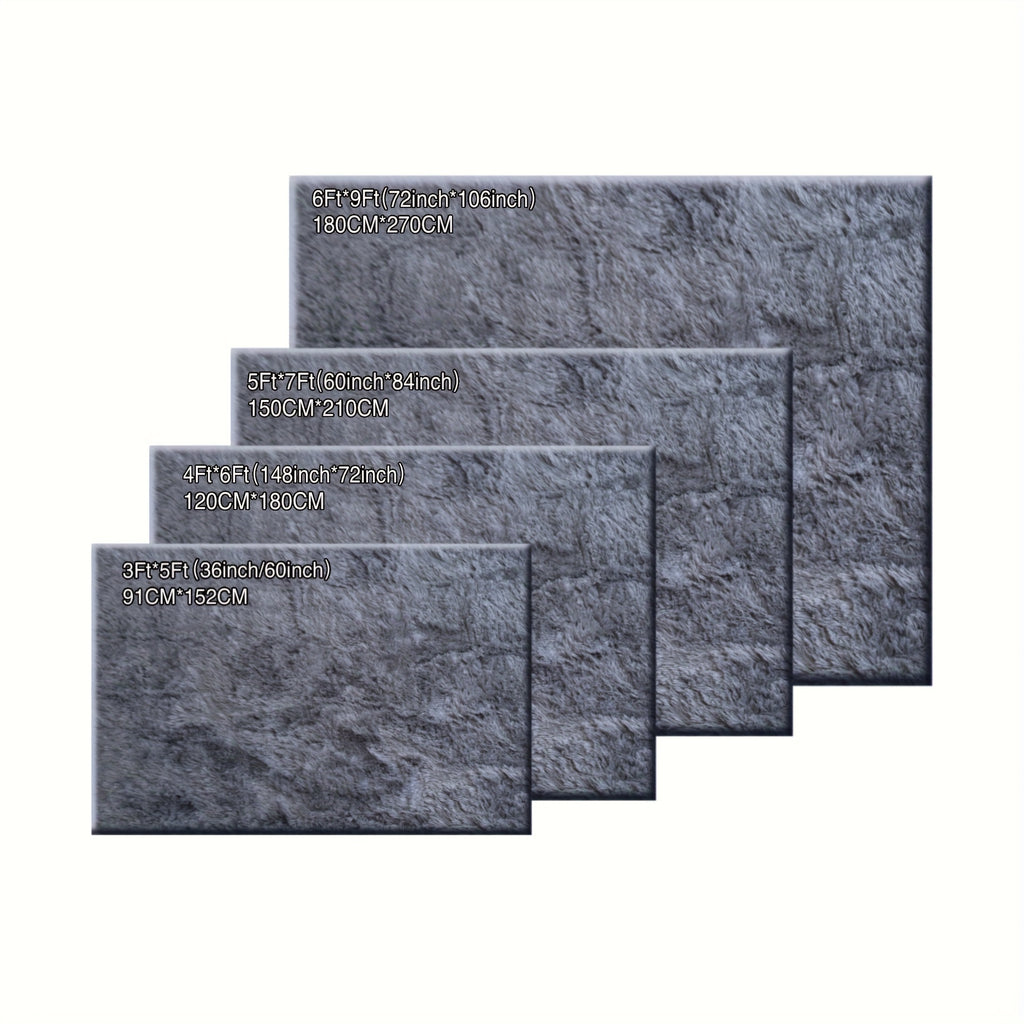 A Super Soft Thick Plush Carpet, Fluffy And Soft, Suitable for Bedroom Indoor Carpet, Non-Slip Soft Machine Washable Carpet,Ideal for Bedroom, Living Room,Study, Dorm,,Home Decor, Christmas Gift, Christmas Decor