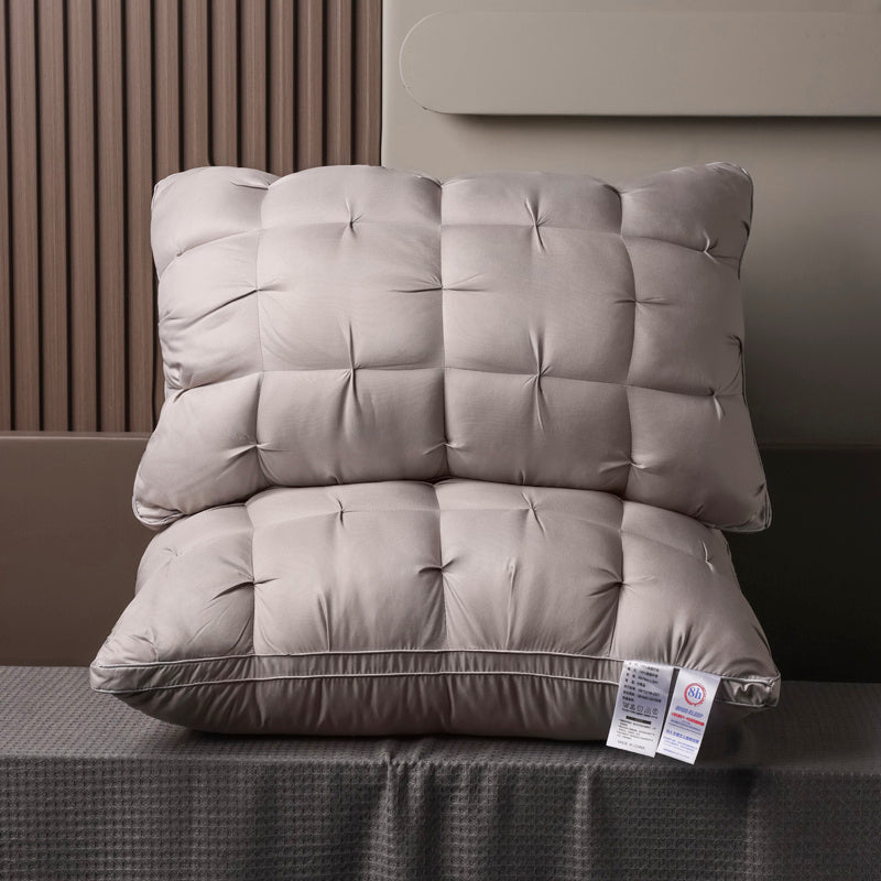 20 x 30 Inch Bed Pillows Set of 2, Soft Hotel-Style Sleeping Pillows in White or Gray, Machine Washable All-Season Bedding for Home and Guest Rooms