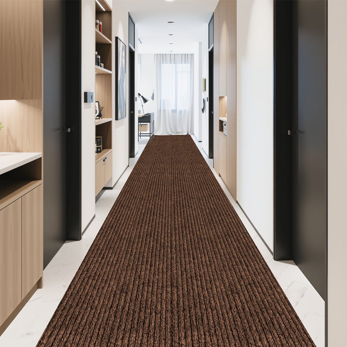 Entryway Mat, Indoor Door Mat Entrance, Non Slip Peel And Stick Low Profile Doormat, Entry Mat Door Mats Indoor, Front Door Mat Inside Door Mat Non Slip, Washable Door Mat, Easy to Clean Doormat, Floor Mat for Entryway