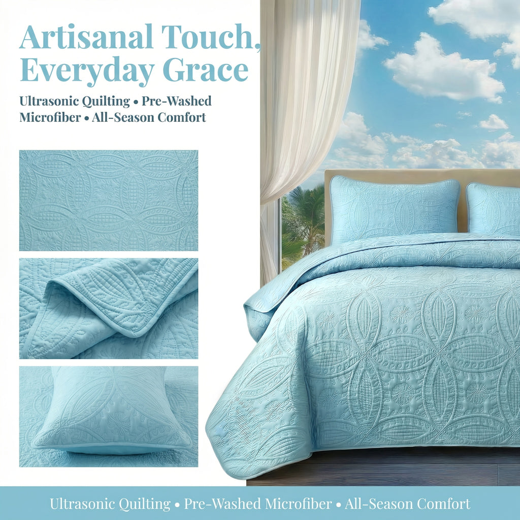 2/3pcs Quilt Cover Bedspread ( 1 Quilt+1 Or 2 Pillowcases), Soft And Skin-friendly, Hypoallergenic And Easy to Maintain, Machine Washable Without Deformation, Modern Minimalist Three-dimensional Coin Pattern, Next-day Delivery.