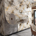 Marble Wall Sticker Roll, Self-Adhesive Peel and Stick 3D Design Tile Decals in Two Length Options for Living Room, Kitchen and Bathroom Wall Decor