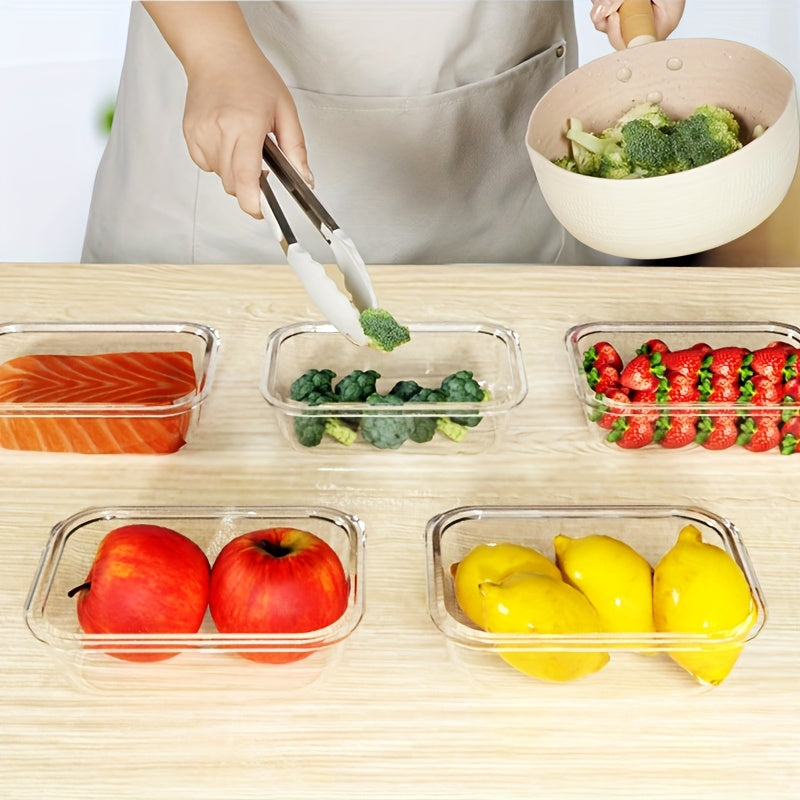 Stackable 20pcs Glass Food Container (10 Lids + 10 Containers) - Multi-purpose Meal Prep And Pantry. with Airtight Lids, Oven, Microwave, Refrigerator And Dishwasher Safe. Durable, Space-saving Design Improves Heating Efficiency And Organization.