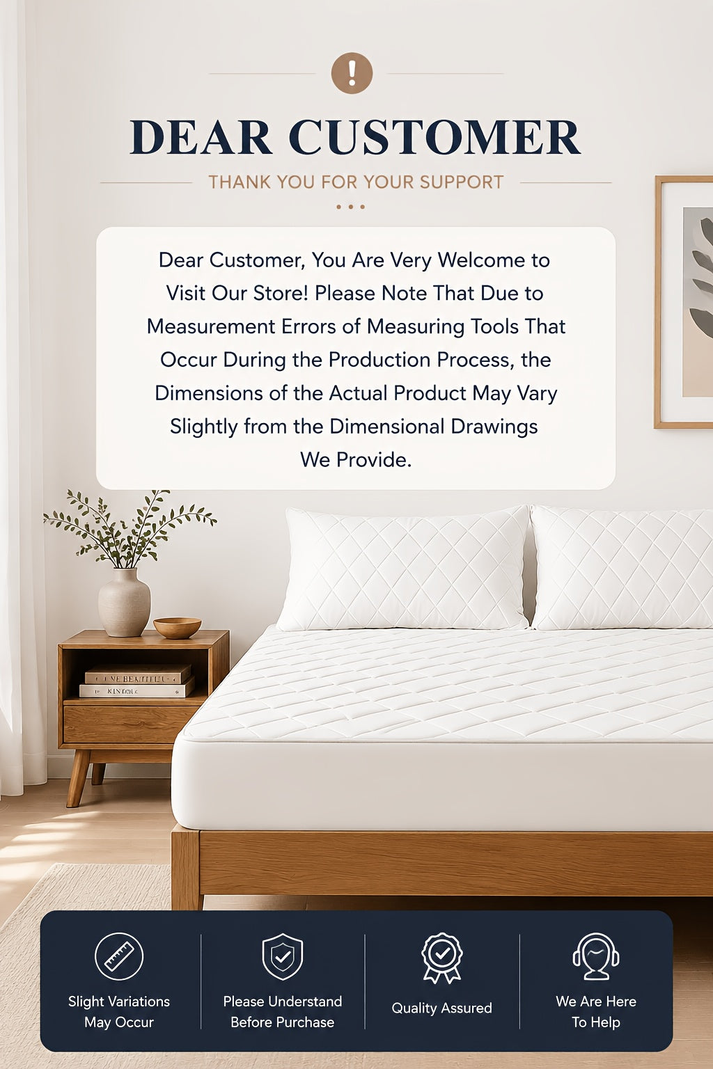 Diamond Quilted Waterproof Mattress Protector, Soft Breathable Deep Pocket Bed Cover in Twin Full Queen King with Optional Side Storage Pocket