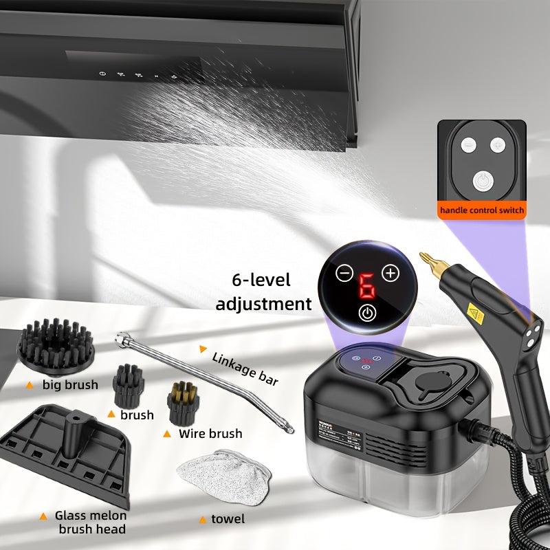 High Pressure Steam Cleaner, Household Steam Cleaner Handheld, Suitable For Kitchen Fume, Sofa, Small Air Conditioning, Washing Machine, 35pcs Accessory Set (without Steam Cleaner)