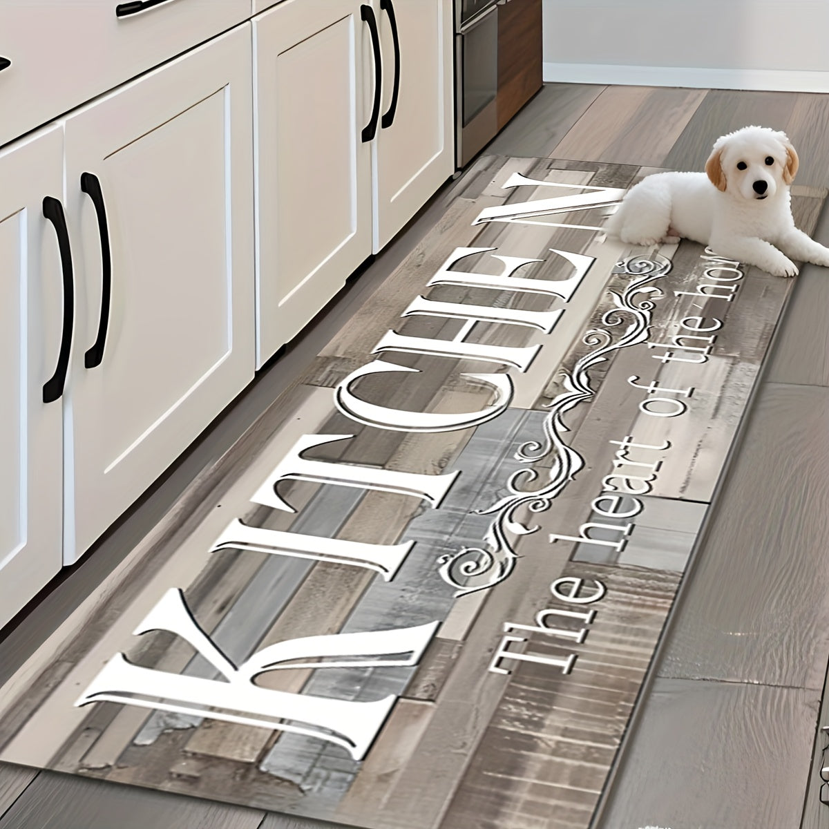 Premium Print Absorbent Kitchen Mat, Non-slip and Durable Floor Mats, Entrance and Exit Door Mat for Kitchen Laundry Room Bathroom Hallway Entrance Area Rugs, Living Room Bedroom Mat, Room Decoration,