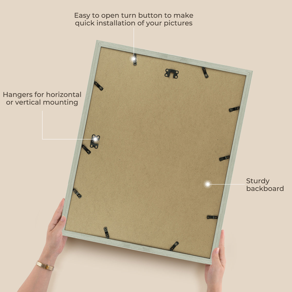 3 Pack 6x8/8x10/9x12/11x14/16x20 Picture Frames Set with Mat or without Mat, Engineered Wood Photo Frames with Plexiglass, for Wall or Tabletop Display - Gallery Wall Frames, Office Home Decor,Poster Frames