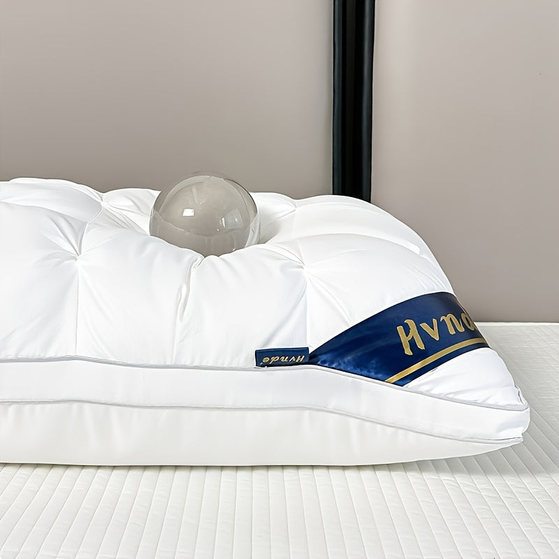 2 Luxury Hotel-quality Pillows, Queen/King Size, with High-resilience Plush Pillow Cores and Hypoallergenic Polyester Fabric. Soft and Comfortable, They Promote Deep Sleep and Are Suitable for Both Side and Back Sleepers. Cool and Breathable