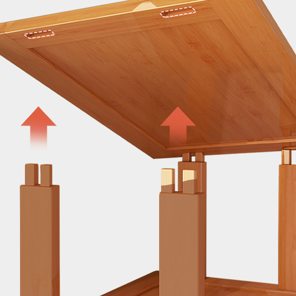 1pc 3/6/9 Layers Bamboo Shoe Rack, Capable Of Storing 3/6/9 Pairs Of Shoes, Wood Grain Decoration, Easy to Assemble, Space Saving, Suitable for Entrances, Living Rooms, Bedrooms, And Dormitories. Brown. Multi Layer Independent Storage Rack.
