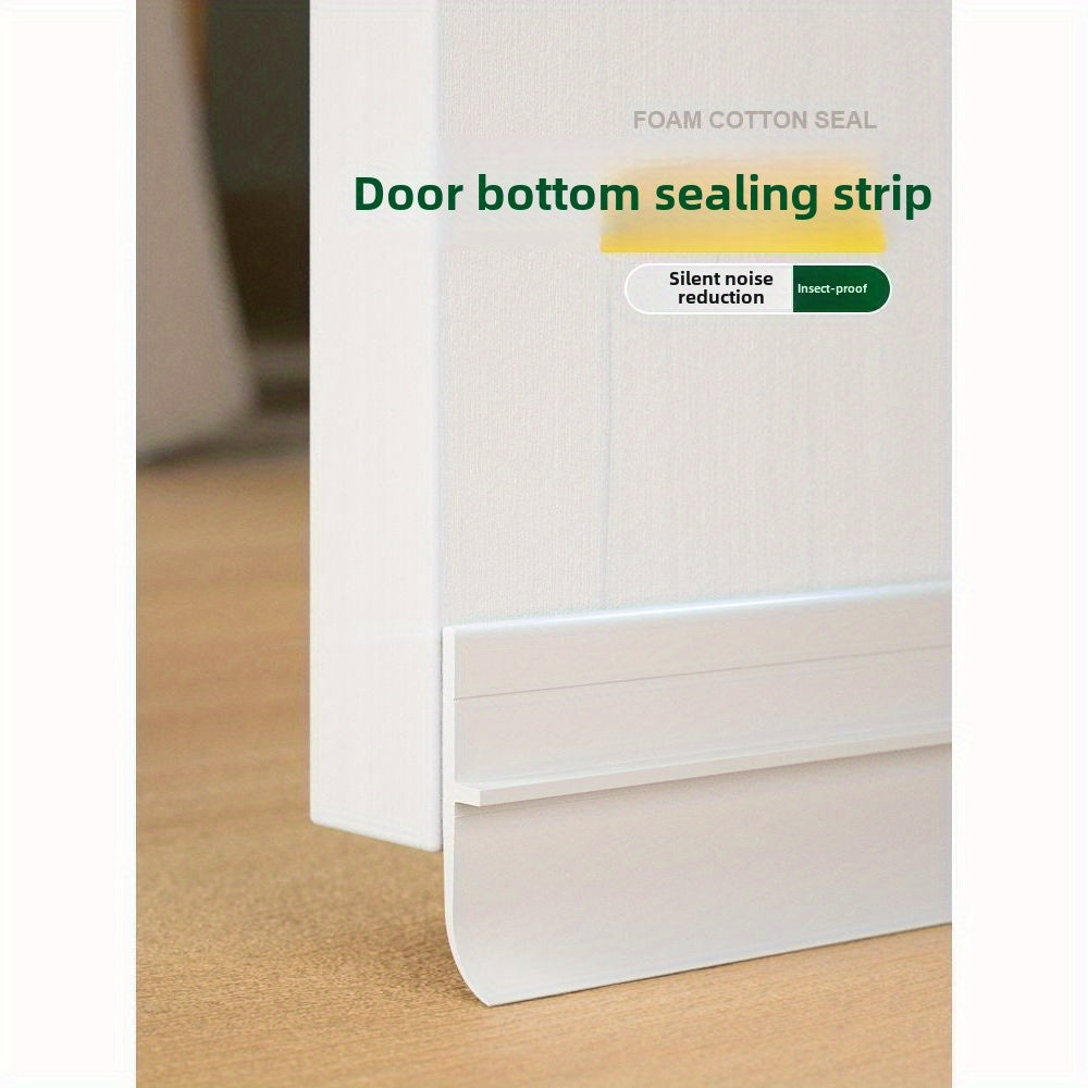 Weatherproof Door Bottom Seal - Thickened Anti-theft, Soundproof and Waterproof Self-adhesive Glass and Wood Door Seals, Home Decorating Weatherproof Insulation, Sealant Waterproofing