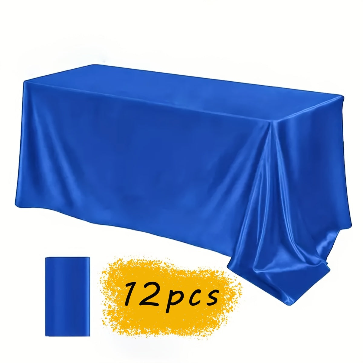12pcs Satin Tablecloth, 57, Halloween, Christmas