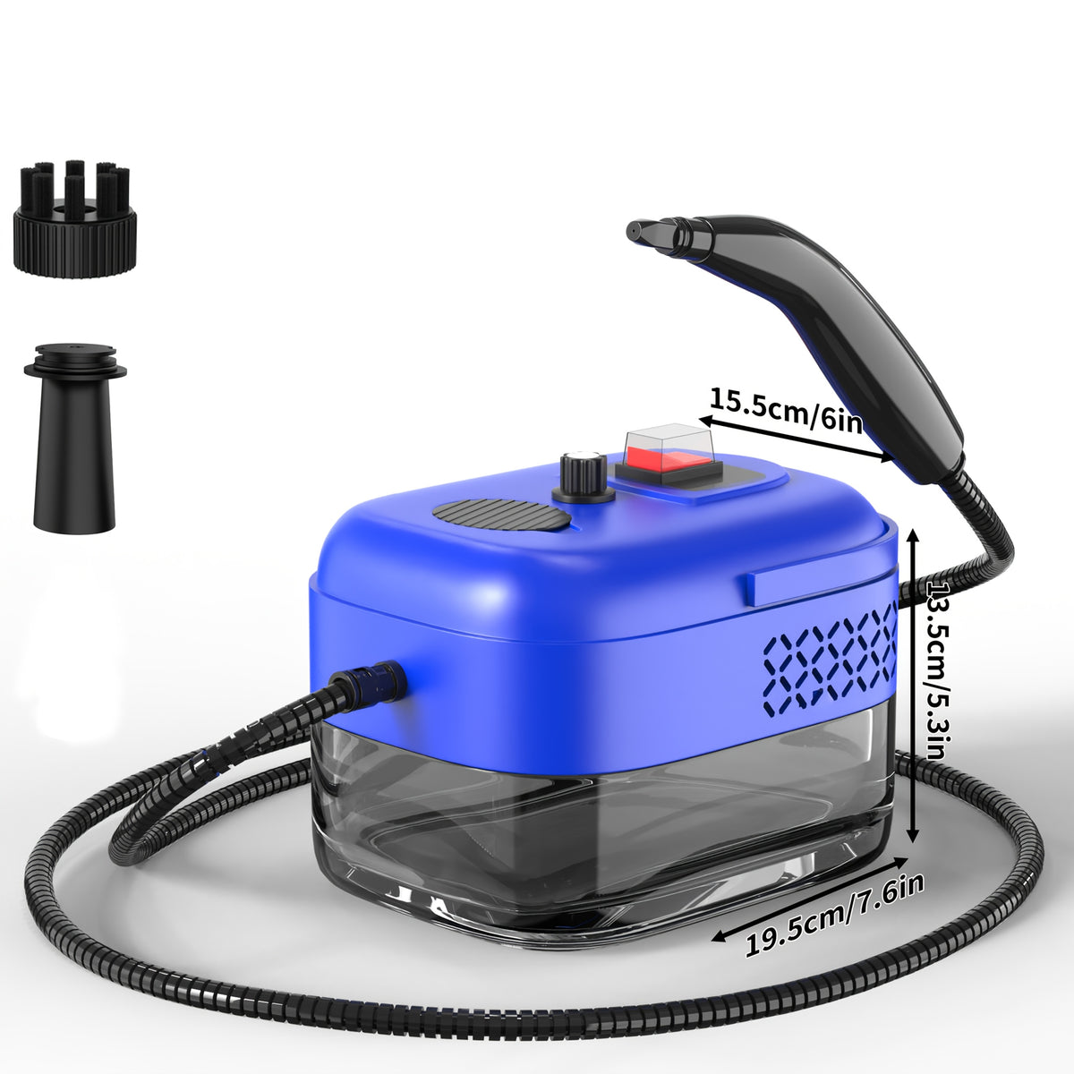 Household High Pressure Steam Cleaner, Steam Cleaner Handheld, High Temperature Carpet Cleaner, Handle Gear Switch Adjustment, LCD Display, 40.58oz Water Tank Capacity, Suitable for Kitchen Fumes, Sofas, Easter Gifts,