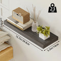 Wood Floating Shelf Sets, Wall Mounted Shelves in 15.7, 19.7 and 22 Inch Options for Living Room Display, Bedroom Organization, Kitchen and Bathroom Storage