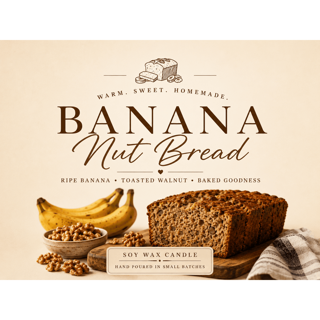 Banana Nut Bread Soy Wax Candle