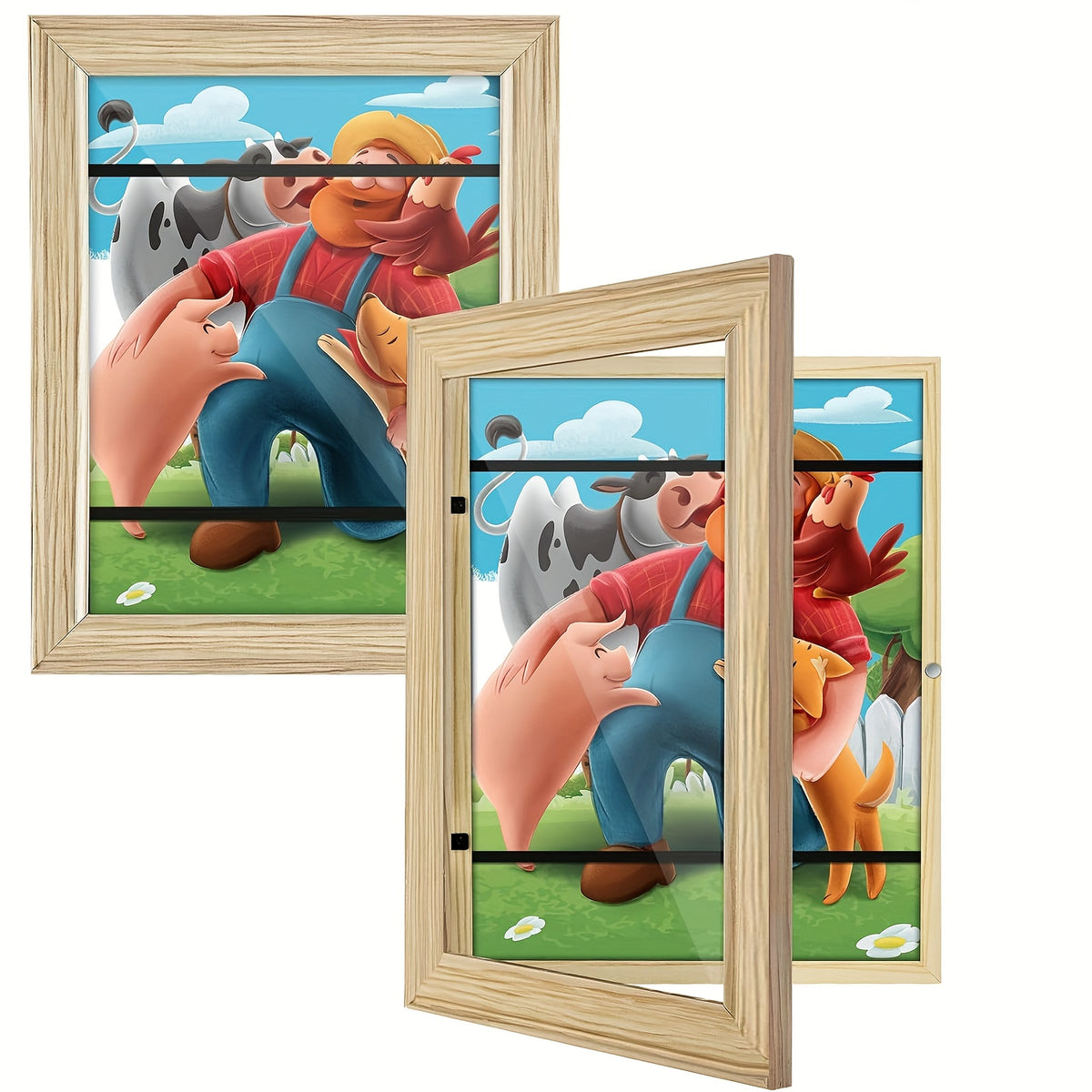 1/ 2/ 4/ 8 Pack Kids Artwork Frames Changeable, 8.5x11in Kids Art Frames Front Opening, Children Art Projects Kids Art Frames Picture Frames For Kids Drawing, Crafts, Photos, Holds 130pcs, Kids Christmas Gifts, Stocking Stuffers
