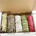Sage Smudge Bundle Kit for Home Rituals and Meditation, Mixed Botanical Incense Assortment with Separate 10 Piece Rosewood Option for Thoughtful Gifts