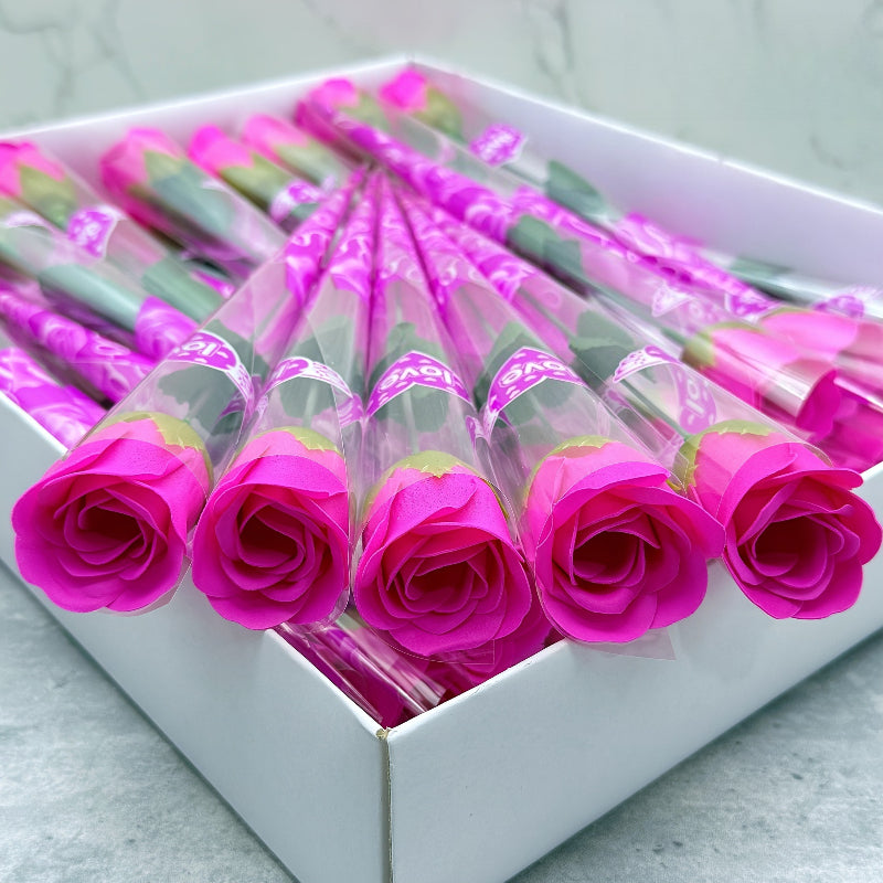 20pcs Random Color Scented Artificial Rose Bouquet - Perfect Gift for Valentine's Day, Mother's Day, and Weddings - Colorful Plastic Roses in Red, Wine Red, Pink, Blue, and Purple, Elegantly Packaged, Suitable for Home Decor and Romantic Floral
