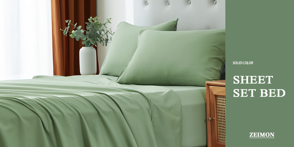 3/4pcs Ultra-Soft Microfiber Queen Size Cool Sheet Set - Hypoallergenic, Breathable with (14" - 17") Deep Pocket, Shrink & Fade Resistant - Includes Flat Sheet, Fitted Sheet, And 1/2 Pillowcases - Ideal for Queen & King Sizes - Gifts, Random Color