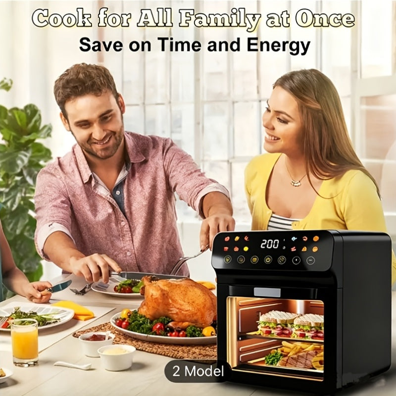 Large Capacity Air Fryer Visual Intelligent Fully Automatic Household Air Fryer Anti-Scald Handle Suitable for Chicken And Fish