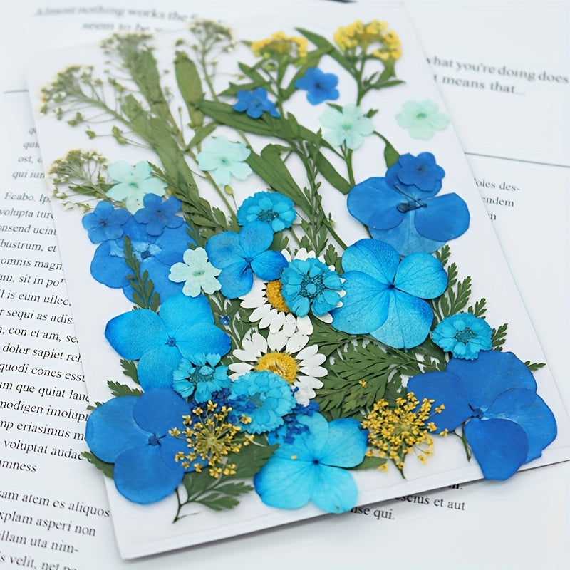 153-160pcs Vibrant Dried Pressed Flowers And Leaves Set - Nature-Inspired Decoration Kit for Crafts, Resin Jewelry, Scrapbooking And More
