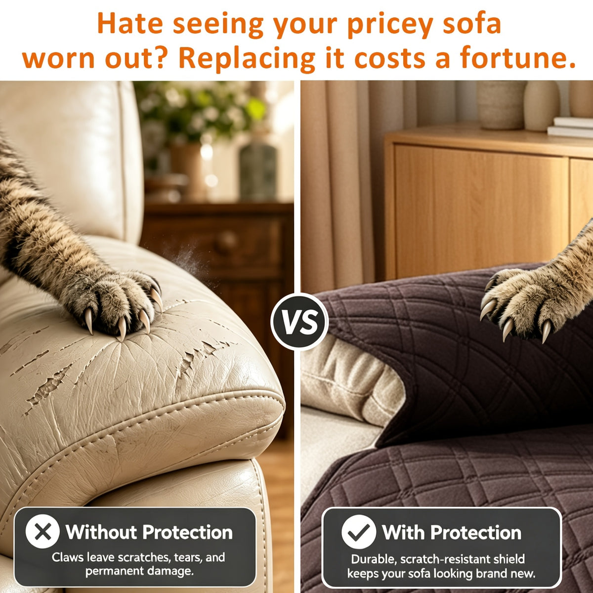 Multi-Functional 23-Inch Recliner Cover with Practical Pockets - Easy to Install, Scratch-Resistant, Machine Washable, Suitable for Outdoor Use And Pet Protection, Easter Decoration