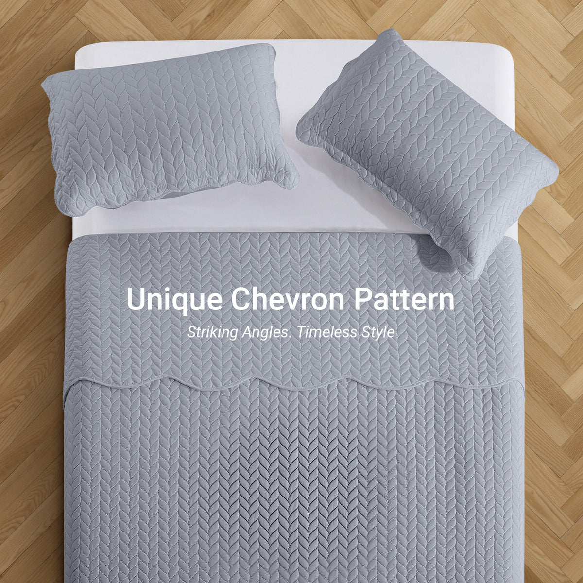 Lightweight Quilted Bedspread – Soft and Breathable Quilt Set, All Season Microfiber Bedding, Modern Style Soft Bedding Set, Twin, Full / Queen, King Sizes, Machine Washable Halloween Christmas