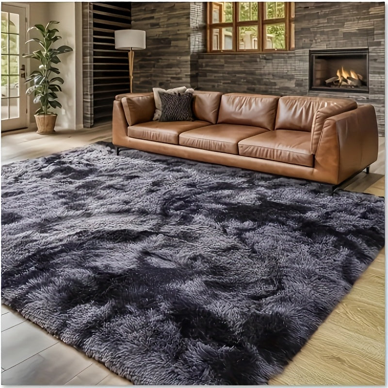 1pc Of Ultra Soft And Thick Fluffy Living Room Carpet, Non Slip, Soft, Comfortable, Fashionable, High-end, Available In Various Sizes And Colors. The Carpet Can Be Used for Bedroom, Dining Room, Living Room, And Office Decoration, Home Decoration
