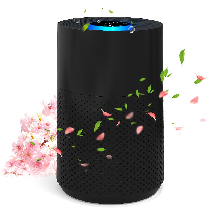 Air Purifier for Home Allergies Pets Hair In Bedroom, 3-in-1 Filter Sleep Mode, Remove Dust Smoke Pollutants Odor, White Air Purifier for Home Bedroom with H13 True HEPA Filter for Smoke, Smokers, Dust, Odors, Pollen, Pet Dander
