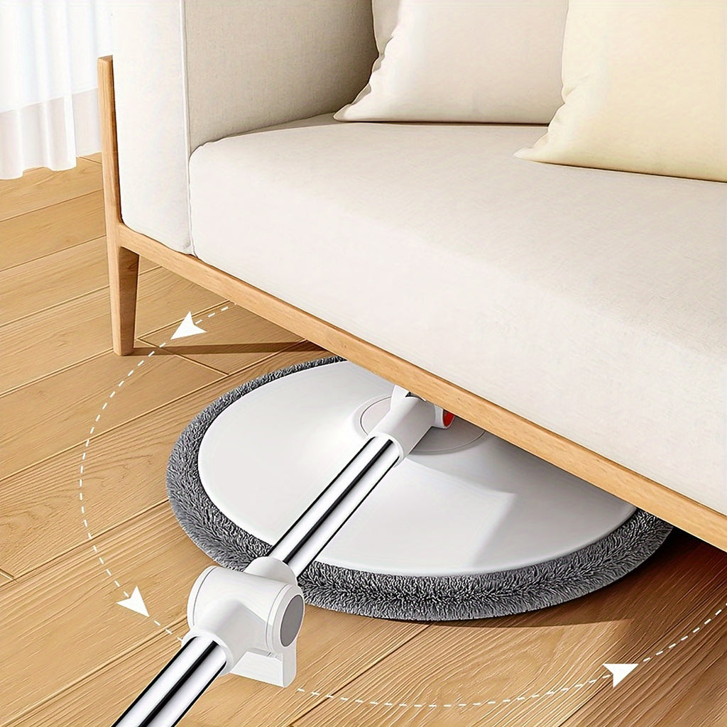 Clean and Dirty Water Separation Mop and Bucket Set, Hands-Free Washing System with Rotating Head Options for Wet and Dry Household Floor Cleaning
