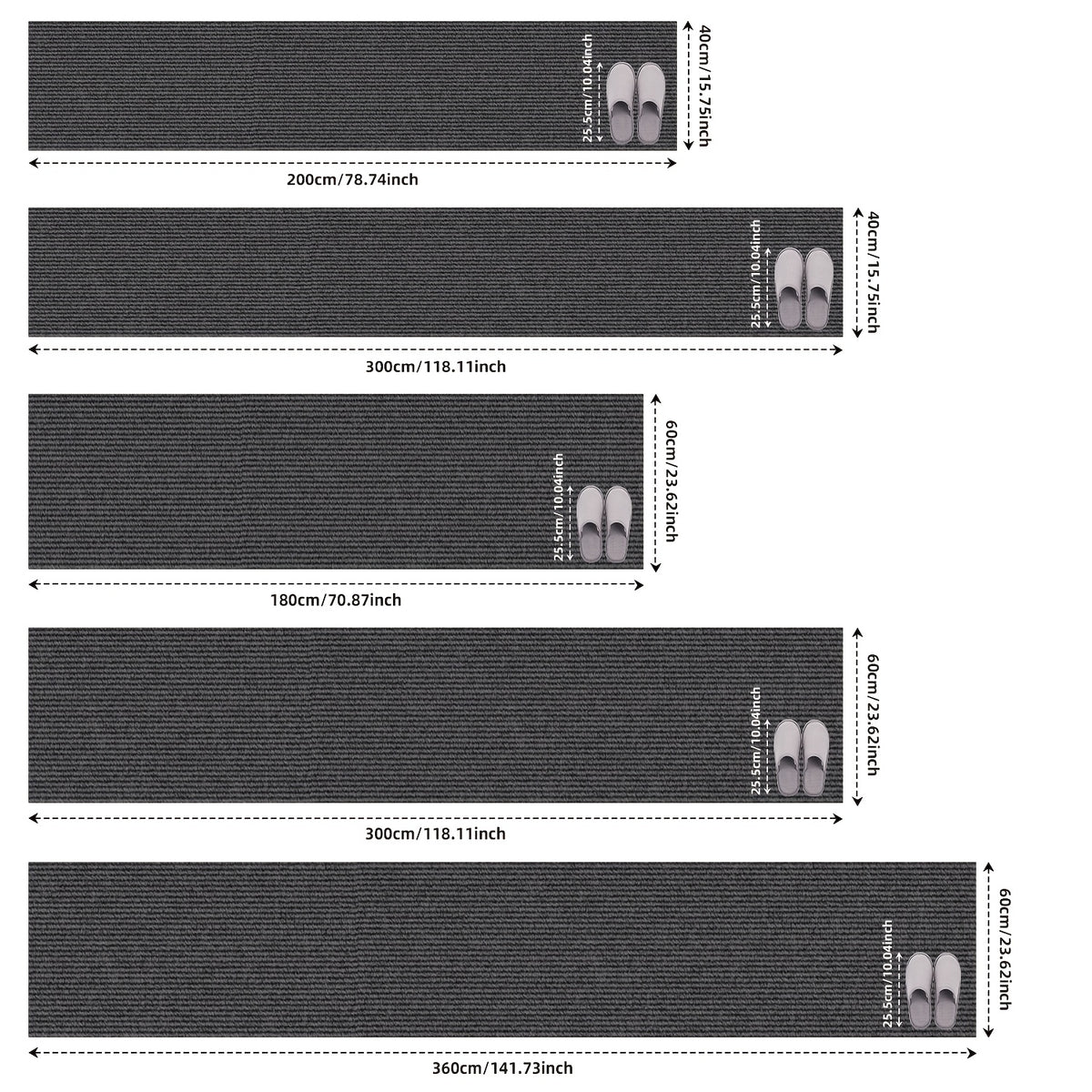Area Rugs, Hallway Runners, and Non-slip Carpet Runners. Suitable for Bedside Rugs, Kitchens, Bedrooms, Living Rooms, Dining Rooms, Entrances, and Hallways. Ideal for Hardwood Floors. 4mm Thick Christmas Home Decoration Mats, Self-adhesive Non-slip