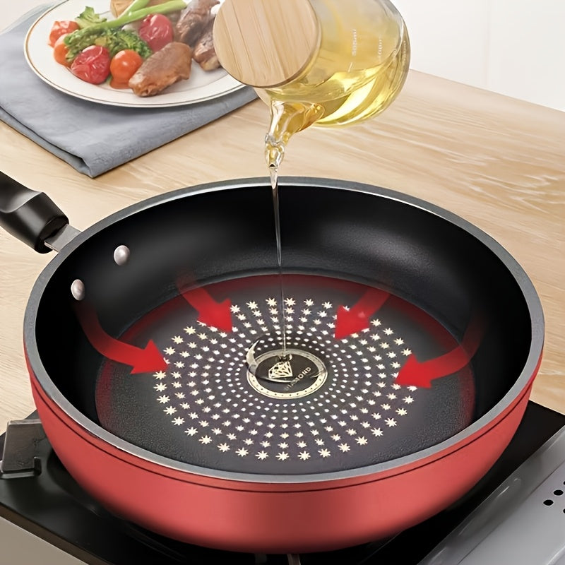 A 9.45-Inch Cast Iron Non-Stick Frying Pan - Dishwasher-Cleaned, Compatible with Induction Cooker, Healthy Cooking, Reduce Smoke, Perfect for Gas And Electric Stove, with Lid, Perfect for Fried Eggs, Steak, Pancakes