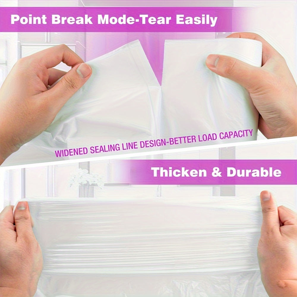 44/62/85/104/130/170/180/360 Bags 13 Gallon Boxed Expandable Heavy-Duty Plastic Multipurpose Disposable Garbage Bags-Super Strong, Leak-Resistant, Odor-Proof For Bedroom, Kitchen, Living Room, Outdoor, Toilet Use Trash Bag - Convenient Sanitary